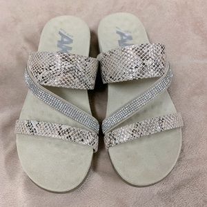 Fun Anne Klein sandals with bling